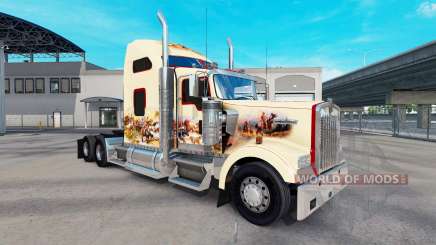 La piel de la India Espíritu en el camión Kenworth W900 para American Truck Simulator