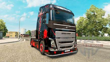 DeadPool piel para camiones Volvo para Euro Truck Simulator 2