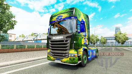 Brasil piel para Scania camión para Euro Truck Simulator 2