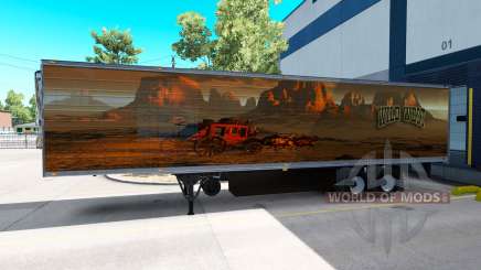 La piel Salvaje Oeste para el remolque para American Truck Simulator