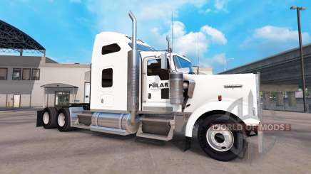 La piel en empresas Polar camión Kenworth W900 para American Truck Simulator