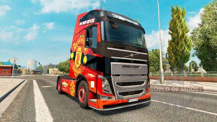 El Manchester United de la piel para camiones Volvo para Euro Truck Simulator 2