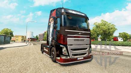 La piel de Metallica para Volvo trucks para Euro Truck Simulator 2