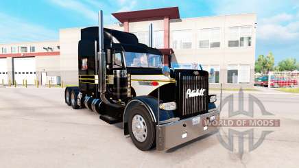 La piel de Plata-negro para el camión Peterbilt 389 para American Truck Simulator