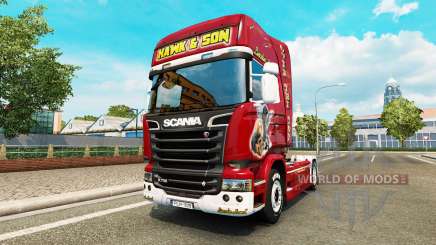 La piel Hawk Edición tractor Scania para Euro Truck Simulator 2