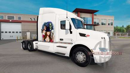 Gangster Chica de piel para el camión Peterbilt para American Truck Simulator