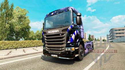 Azul de la Escalera de la piel para Scania camión para Euro Truck Simulator 2