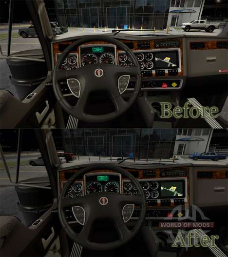 Instrumento de iluminación de color de agua de m para American Truck Simulator