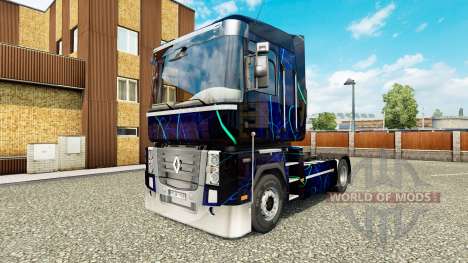 La piel de Humo Azul en el tractor Renault para Euro Truck Simulator 2