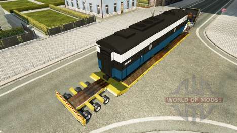 Bajo el barrido con una locomotora para Euro Truck Simulator 2