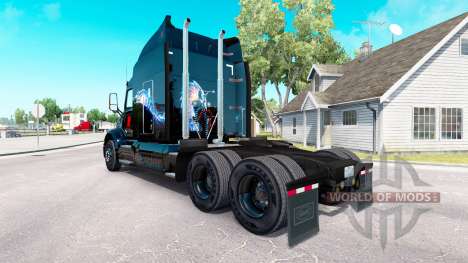 Skin Bitdefender tractor Peterbilt para American Truck Simulator
