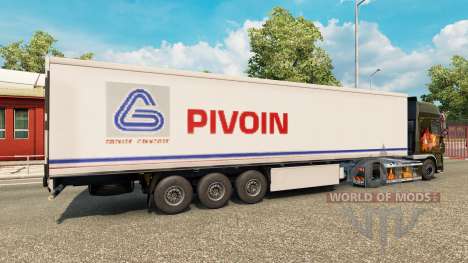 La piel Pivoin en el remolque para Euro Truck Simulator 2