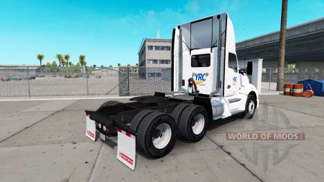 La piel YRC Freight en el tractor Kenworth para American Truck Simulator