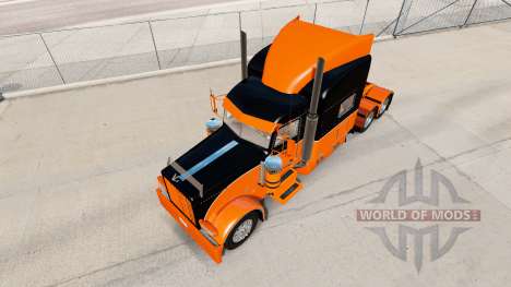 El Negro y el Naranja de la piel para el camión  para American Truck Simulator
