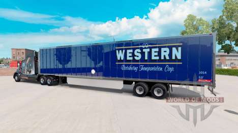 La piel Occidental en el remolque para American Truck Simulator
