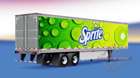 La piel de Sprite en refrigerada semi-remolque para American Truck Simulator