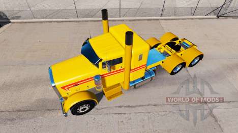 Amarillo Personalizado de la piel para el camión para American Truck Simulator