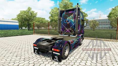 El Fractal de la Llama de la piel para Scania ca para Euro Truck Simulator 2