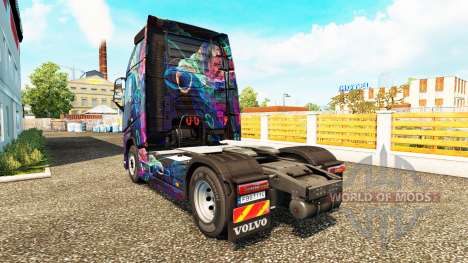 El Fractal de la Llama de la piel para camiones  para Euro Truck Simulator 2