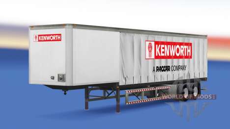 Cortina semi tráiler Kenworth para American Truck Simulator