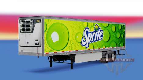 La piel de Sprite en refrigerada semi-remolque para American Truck Simulator