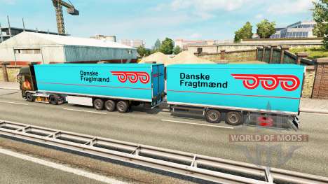 Semi-Remolque Krone Gigaliner [Danés Fragtmaend] para Euro Truck Simulator 2