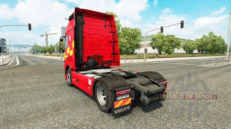 La piel de Incendio Y Rescate en Volvo trucks para Euro Truck Simulator 2