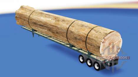 Semi-remolque con una carga de tronco de árbol para American Truck Simulator