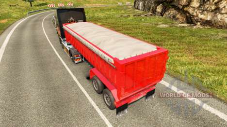 Semi-remolque, camión volquete para Euro Truck Simulator 2