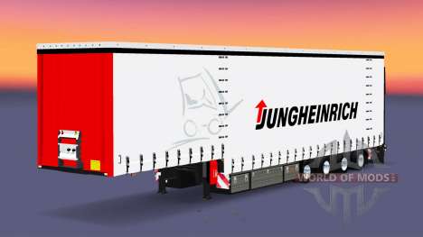 Cuatro ejes de la cortina semi-remolque Krone para Euro Truck Simulator 2