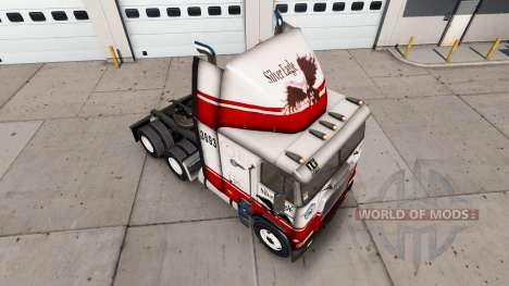 La piel Silver Eagle camión Freightliner FLB para American Truck Simulator