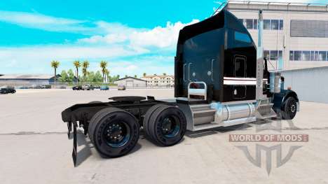 La piel en Blanco y Negro en el camión Kenworth  para American Truck Simulator