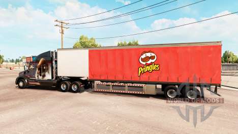 Cortina semi-remolque de Pringles para American Truck Simulator
