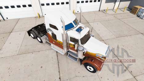La piel Hatd Camión en camión Kenworth W900 para American Truck Simulator