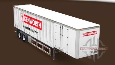 Cortina semi tráiler Kenworth para American Truck Simulator