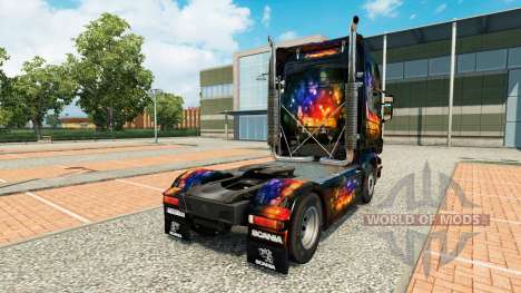 El Color de la piel en la Pared tractor Scania para Euro Truck Simulator 2