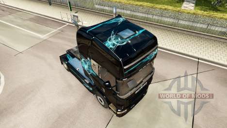 La piel, de color Turquesa de Humo para Scania c para Euro Truck Simulator 2