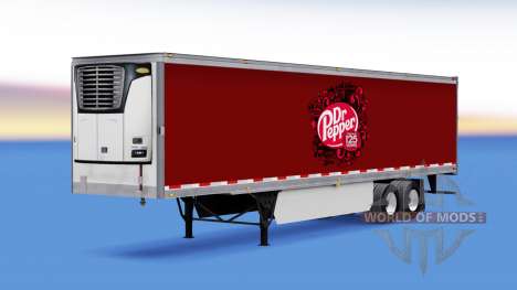 La piel Dr Pepper en el remolque para American Truck Simulator