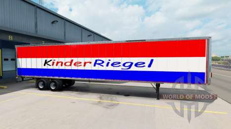 La piel de Kinder Riegel en el remolque para American Truck Simulator