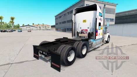 La piel de MS en el camión Kenworth W900 para American Truck Simulator