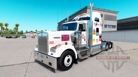 La piel de MS en el camión Kenworth W900 para American Truck Simulator