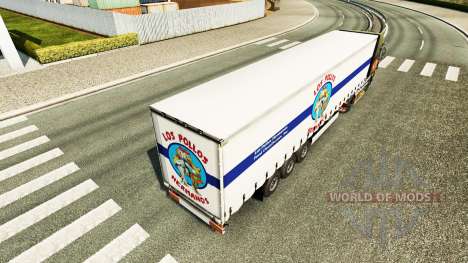 La piel de Los Pollos Hermanos en el remolque para Euro Truck Simulator 2