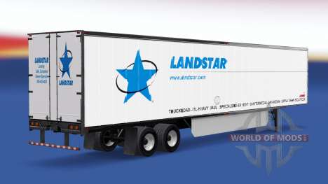 La piel LandStar en el remolque para American Truck Simulator