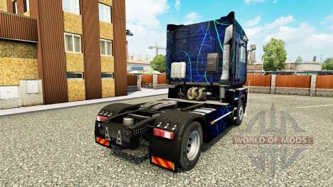 La piel de Humo Azul en el tractor Renault para Euro Truck Simulator 2