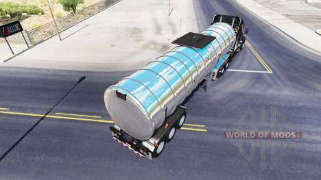 Chrome combustible semi-remolque para American Truck Simulator