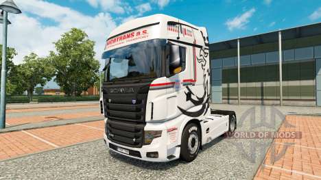 La piel NikoTrans en el tractor Scania R700 para Euro Truck Simulator 2