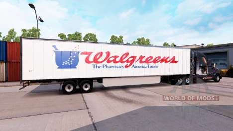 La piel de WalGreens en el remolque para American Truck Simulator