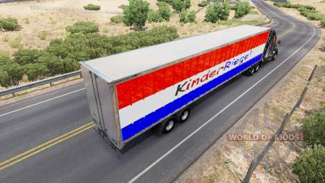 La piel de Kinder Riegel en el remolque para American Truck Simulator