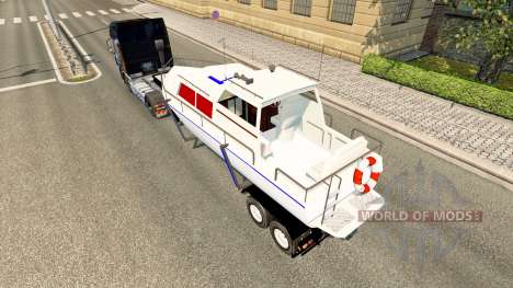 El remolque de la embarcación para Euro Truck Simulator 2