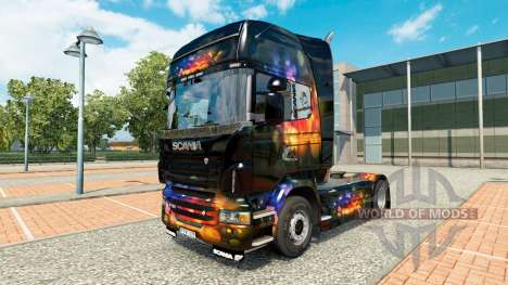 El Color de la piel en la Pared tractor Scania para Euro Truck Simulator 2